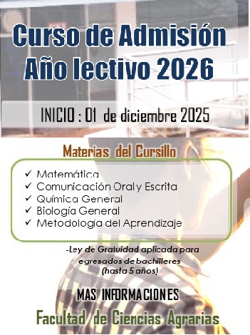 Curso Preparatorio de Admisión 2026